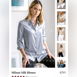 100% Silk Blouse RAVELLA